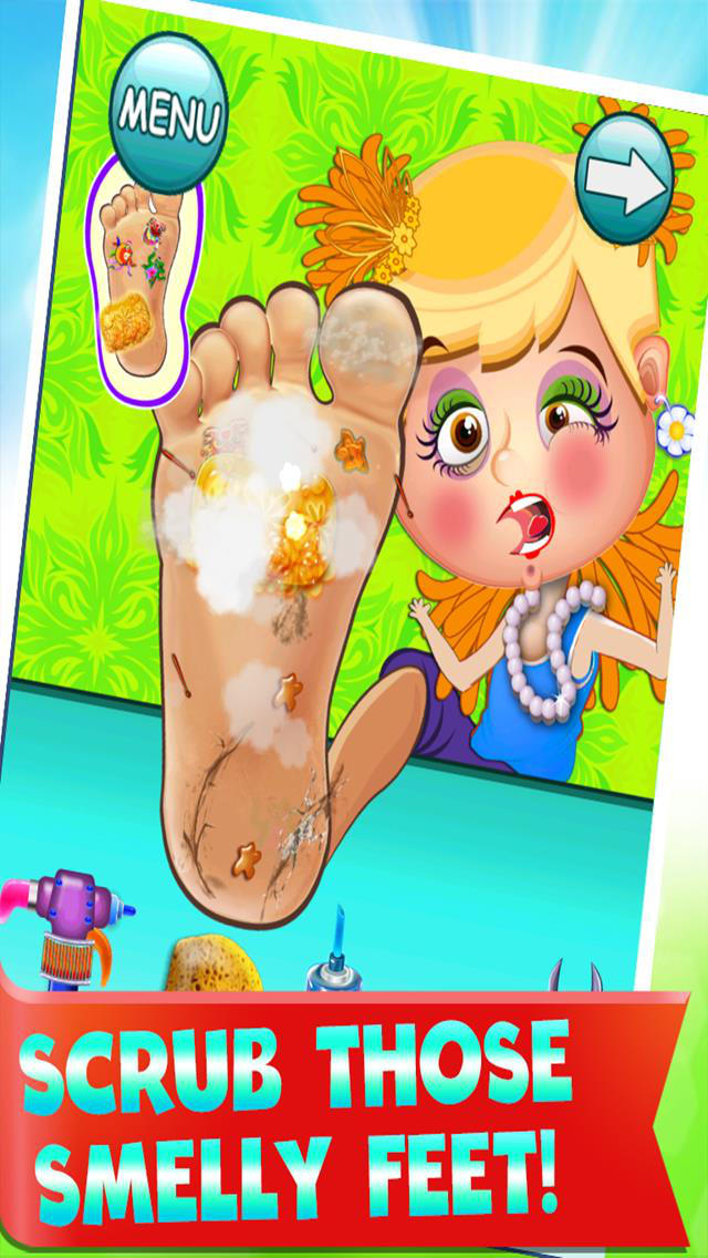 Crazy Stinky Little Foot Doctor Toe Nail Salon – Free Fun Games For Kids
